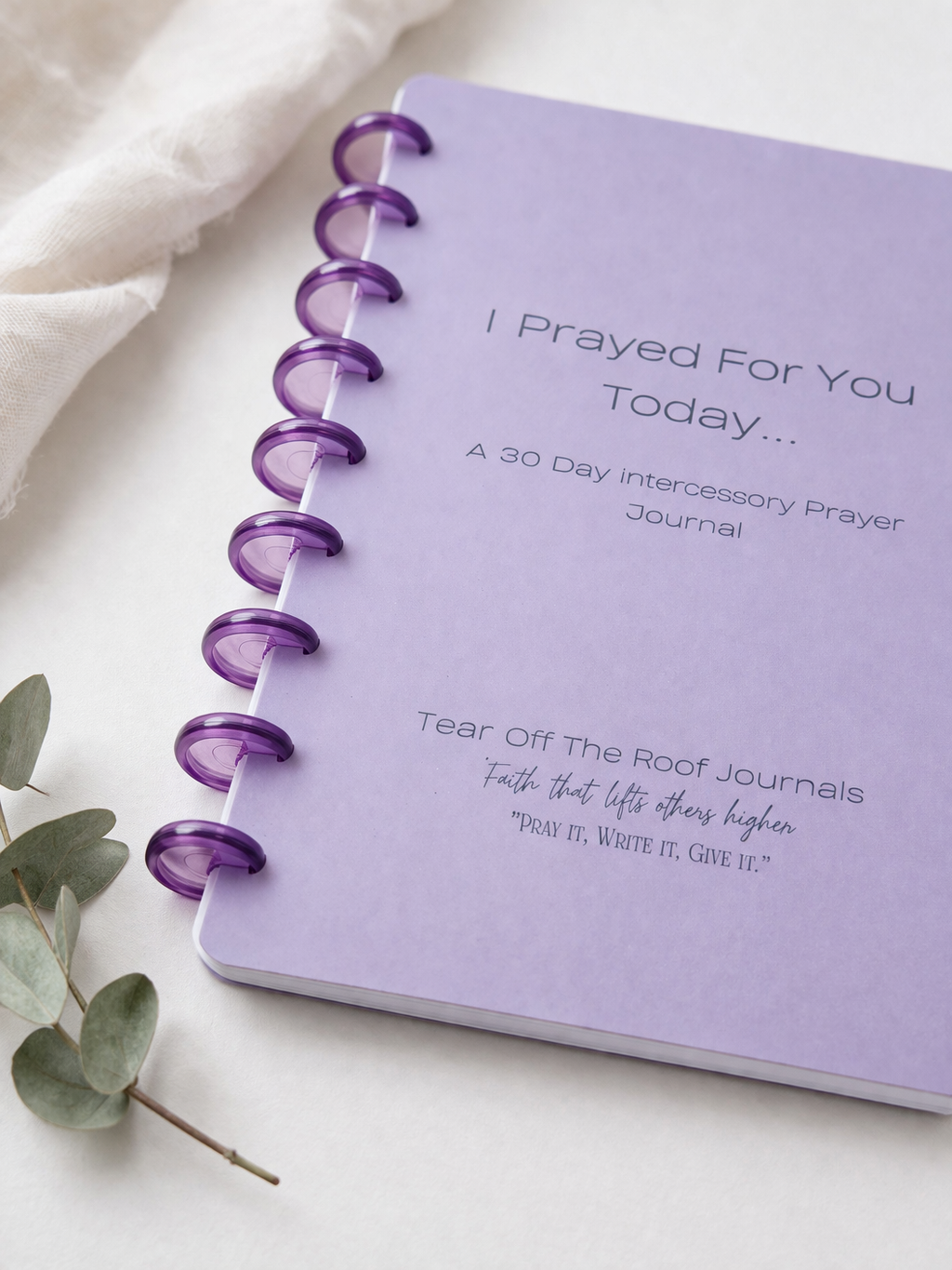 Purple Intercessory Prayer Journal